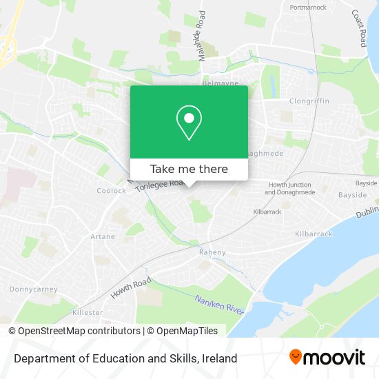 Department of Education and Skills map