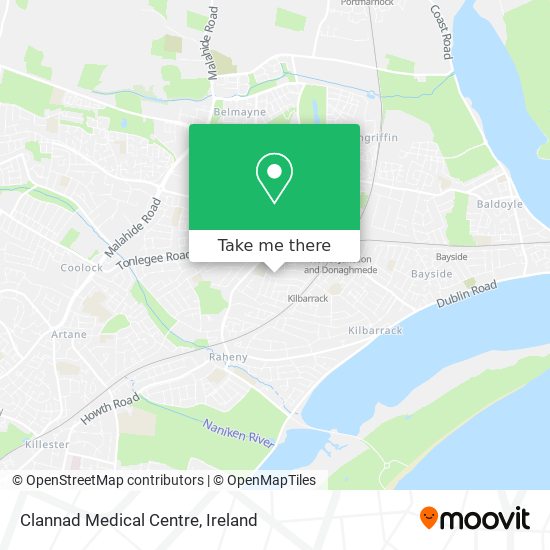 Clannad Medical Centre map