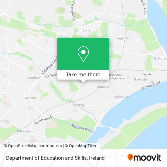 Department of Education and Skills map