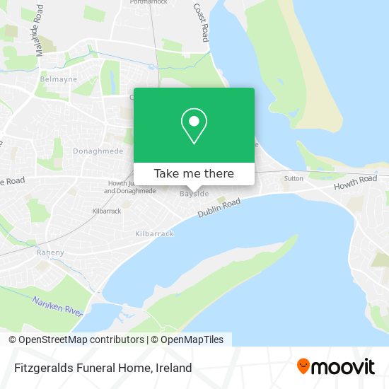 Fitzgeralds Funeral Home map