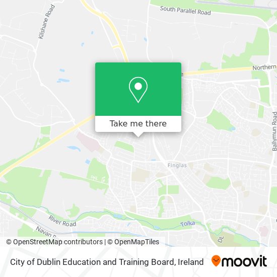 City of Dublin Education and Training Board map