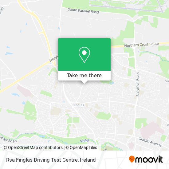 Rsa Finglas Driving Test Centre map
