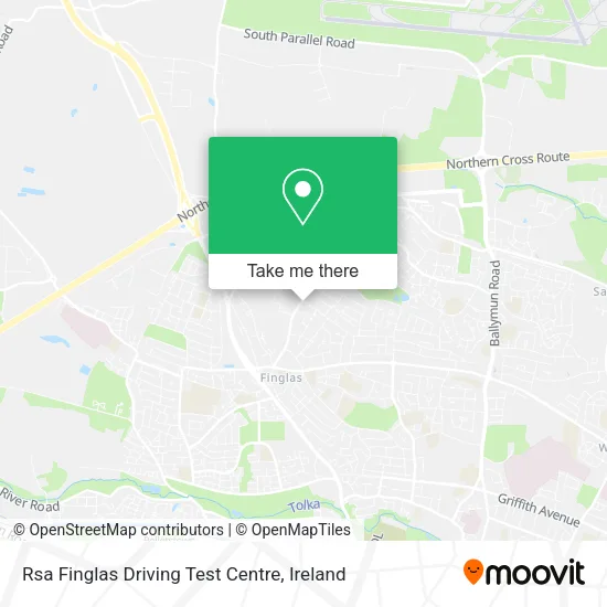 Rsa Finglas Driving Test Centre map