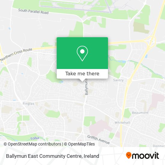 Ballymun East Community Centre map