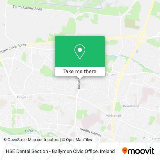 HSE Dental Section - Ballymun Civic Office map