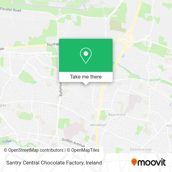 Santry Central Chocolate Factory map