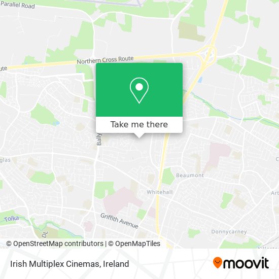 Irish Multiplex Cinemas map