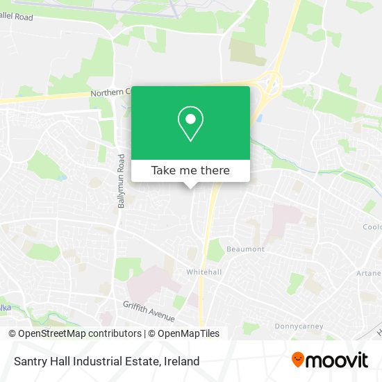 Santry Hall Industrial Estate map