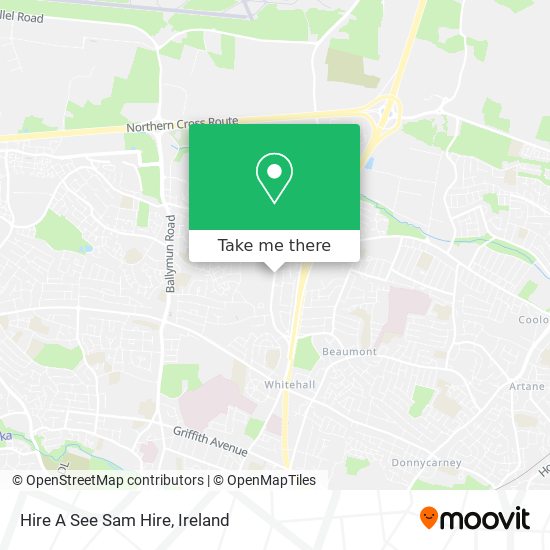 Hire A See Sam Hire map
