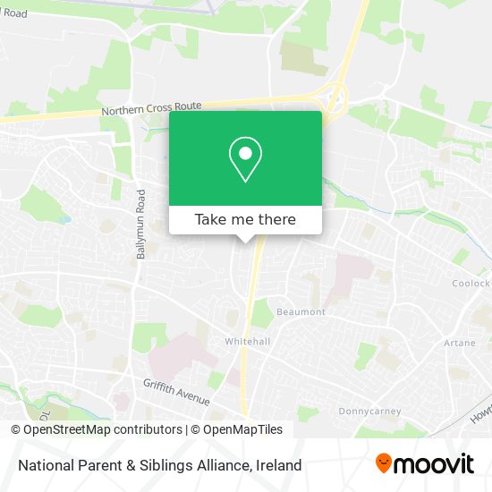 National Parent & Siblings Alliance map