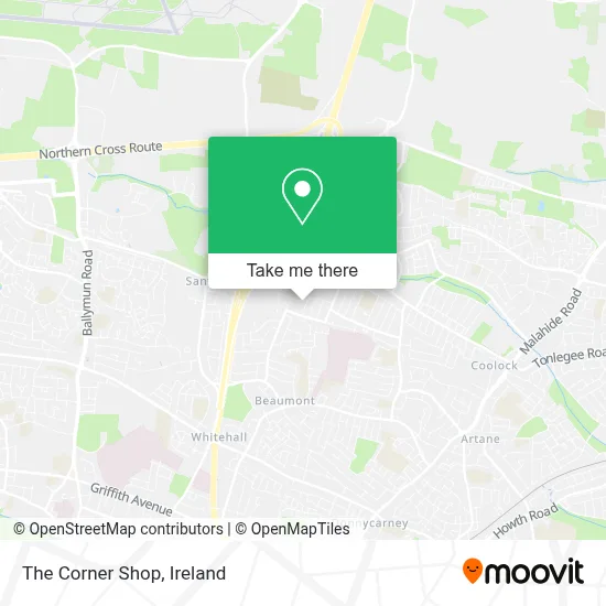 The Corner Shop map