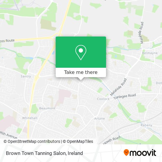 Brown Town Tanning Salon map