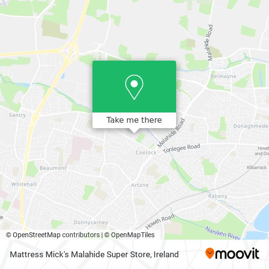 Mattress Mick's Malahide Super Store map