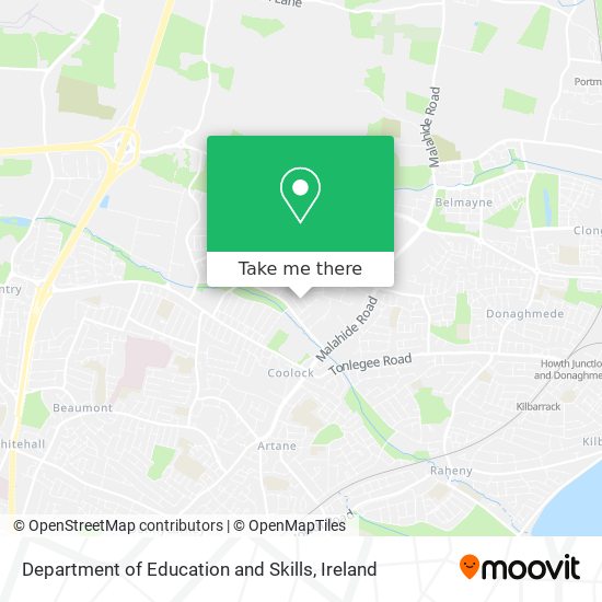 Department of Education and Skills map