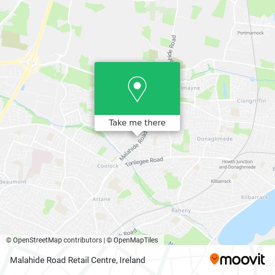 Malahide Road Retail Centre map