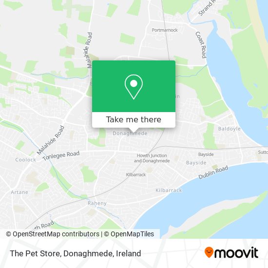 The Pet Store, Donaghmede map