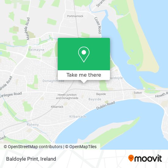 Baldoyle Print map