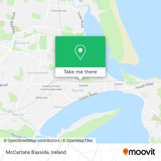 McCartans Bayside map