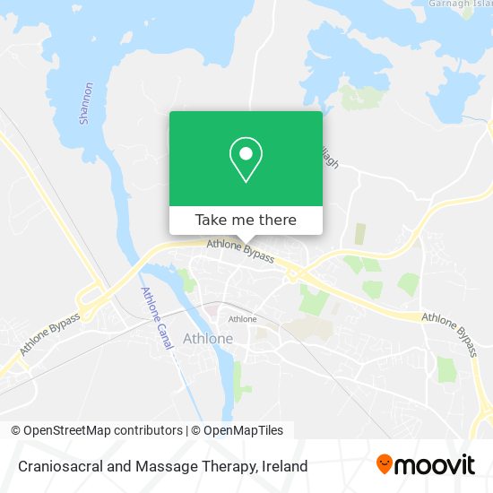 Craniosacral and Massage Therapy map