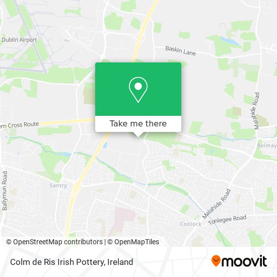 Colm de Ris Irish Pottery map