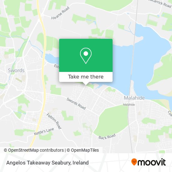 Angelos Takeaway Seabury map