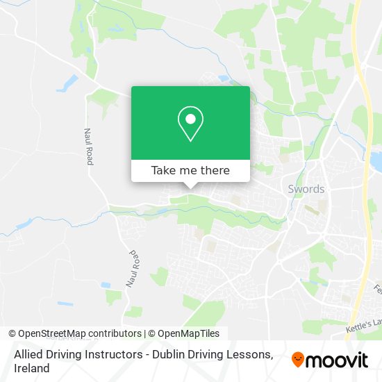 Allied Driving Instructors - Dublin Driving Lessons map