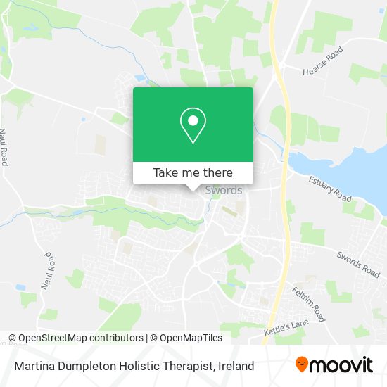 Martina Dumpleton Holistic Therapist map