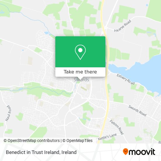 Benedict in Trust Ireland map