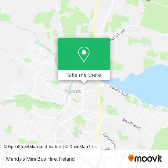 Mandy's Mini Bus Hire map