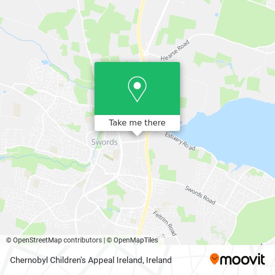 Chernobyl Children's Appeal Ireland map