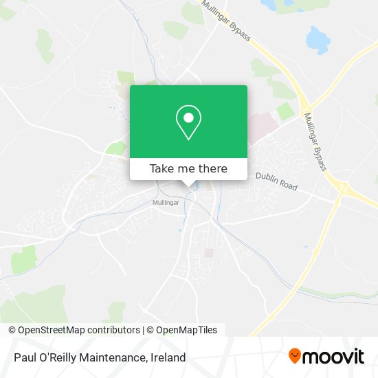 Paul O'Reilly Maintenance map