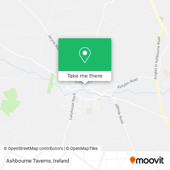 Ashbourne Taverns map