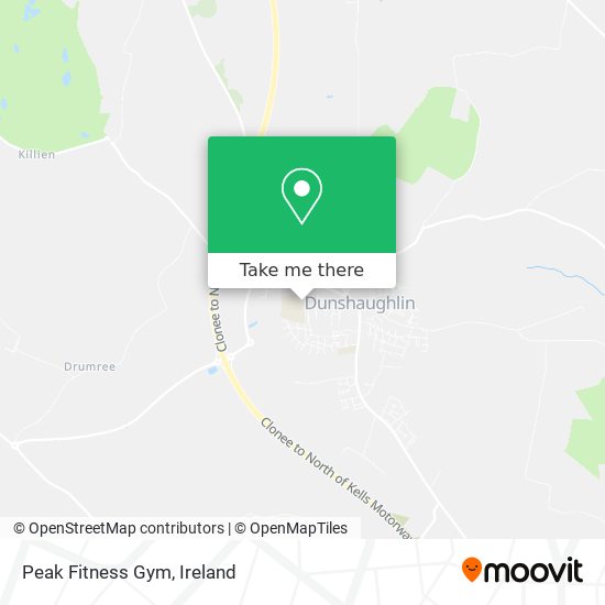 Peak Fitness Gym map