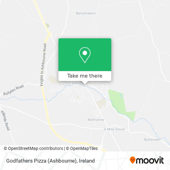 Godfathers Pizza (Ashbourne) map