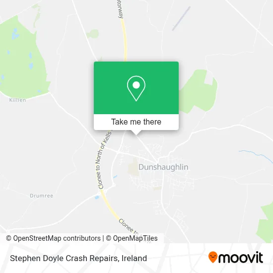Stephen Doyle Crash Repairs map
