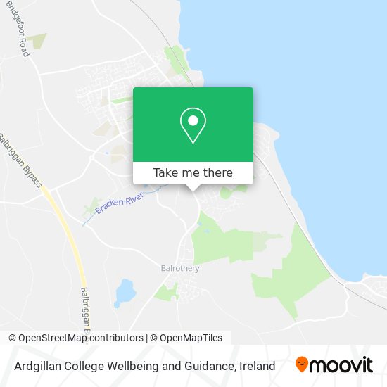 Ardgillan College Wellbeing and Guidance map