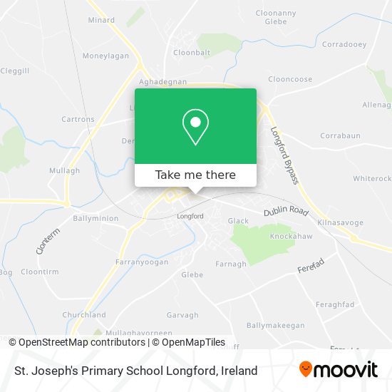 St. Joseph's Primary School Longford map