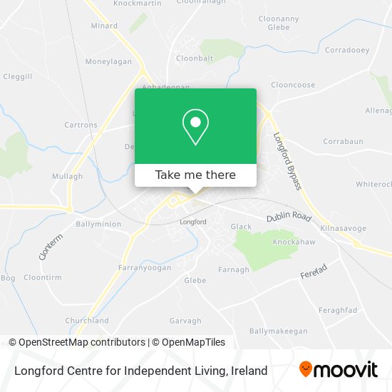 Longford Centre for Independent Living map
