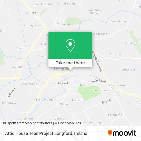 Attic House Teen Project Longford map