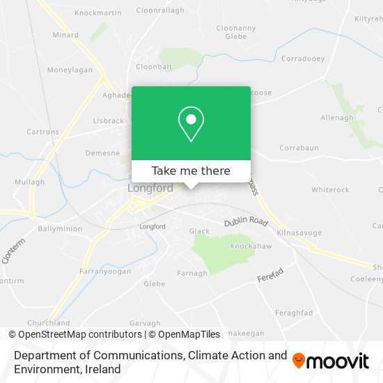 Department of Communications, Climate Action and Environment map