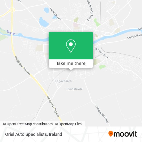 Oriel Auto Specialists map