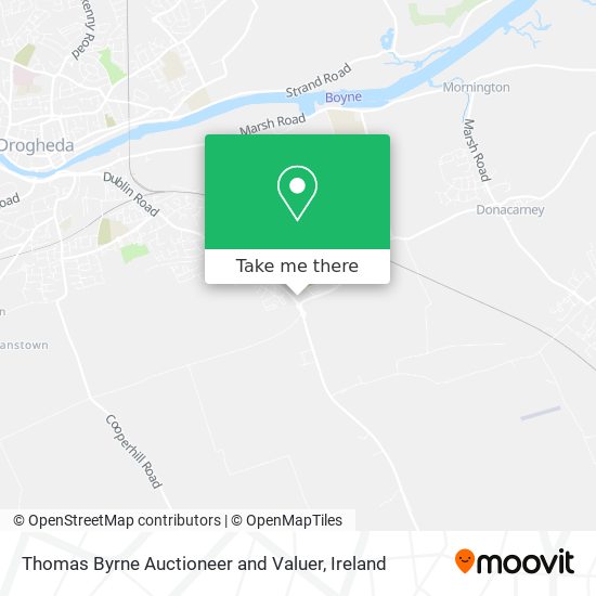 Thomas Byrne Auctioneer and Valuer map