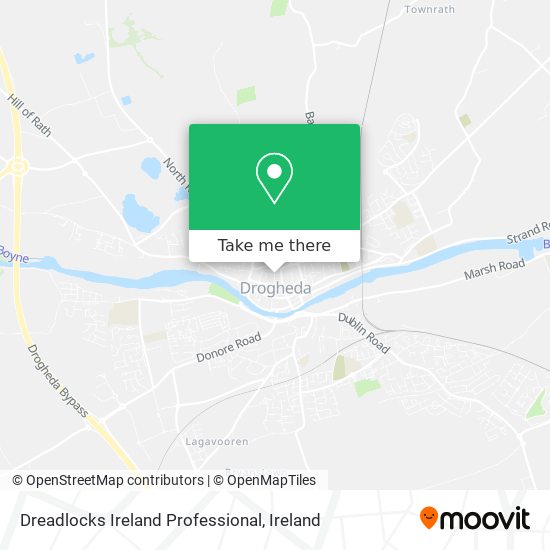 Dreadlocks Ireland Professional map