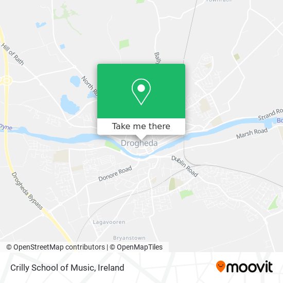 Crilly School of Music map