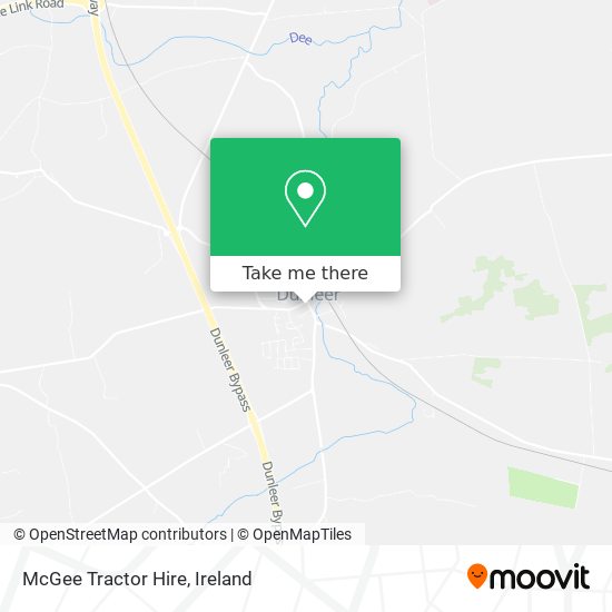 McGee Tractor Hire map