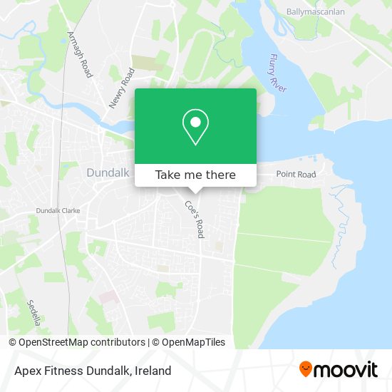 Apex Fitness Dundalk map