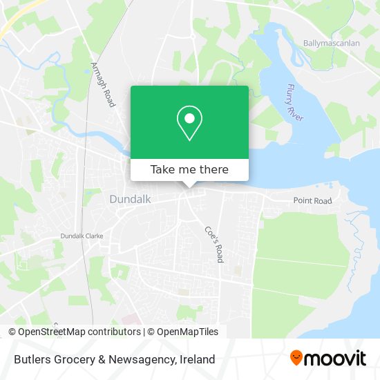 Butlers Grocery & Newsagency map