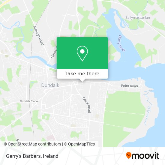 Gerry's Barbers map