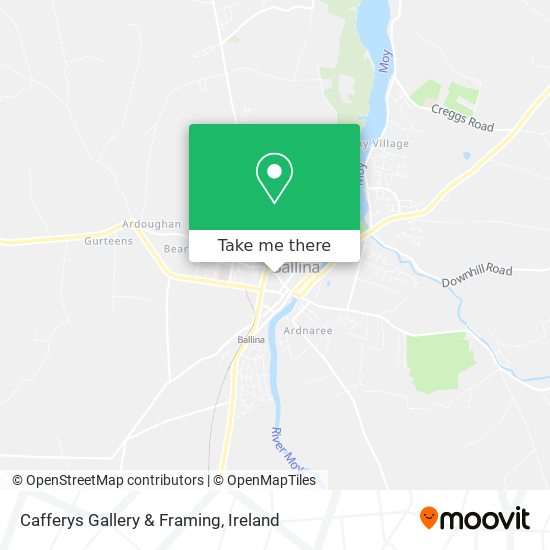 Cafferys Gallery & Framing map
