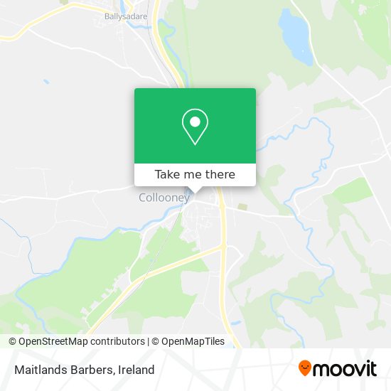 Maitlands Barbers map